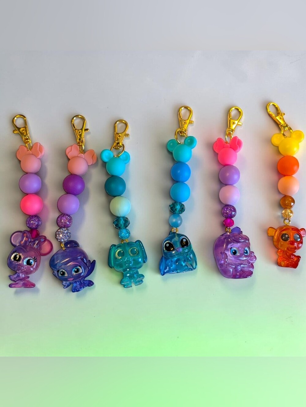 Handmade Technicolor Series Bag Charm/ Keychain (Pick One)